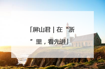 屏山君｜在“浙”里，看先进