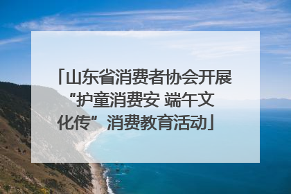 山东省消费者协会开展 “护童消费安 端午文化传”消费教育活动