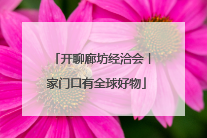 开聊廊坊经洽会丨家门口有全球好物