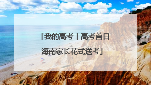 我的高考丨高考首日 海南家长花式送考