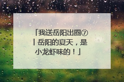 我送岳阳出圈⑦丨岳阳的夏天，是小龙虾味的！