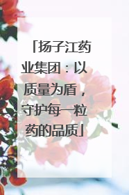 扬子江药业集团：以质量为盾，守护每一粒药的品质