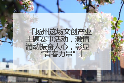 扬州这场文创产业主题赛事活动，激情涌动振奋人心，彰显“青春力量”
