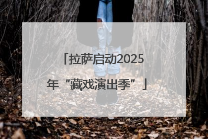 拉萨启动2025年“藏戏演出季”