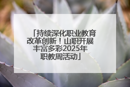 持续深化职业教育改革创新！山职开展丰富多彩2025年职教周活动