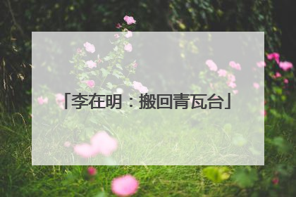 李在明：搬回青瓦台