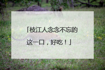 枝江人念念不忘的这一口，好吃！