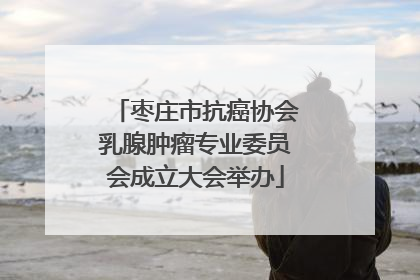 枣庄市抗癌协会乳腺肿瘤专业委员会成立大会举办