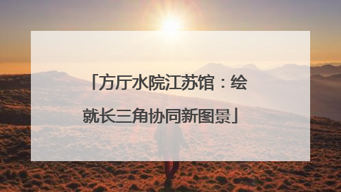 方厅水院江苏馆：绘就长三角协同新图景