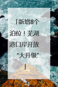 新增8个泊位！芜湖港口岸开放“大升级”