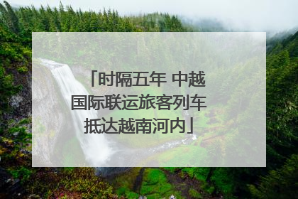 时隔五年 中越国际联运旅客列车抵达越南河内