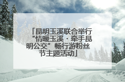 昆明玉溪联合举行“情暖玉溪・牵手昆明公交”畅行游粉丝节主题活动