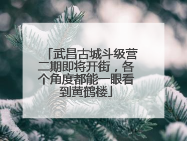 武昌古城斗级营二期即将开街，各个角度都能一眼看到黄鹤楼
