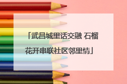 武昌城里话交融 石榴花开串联社区邻里情