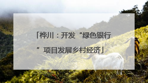 桦川：开发“绿色银行”项目发展乡村经济