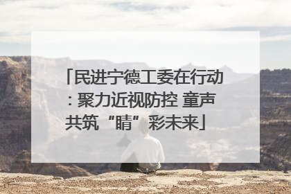 民进宁德工委在行动：聚力近视防控 童声共筑“睛”彩未来