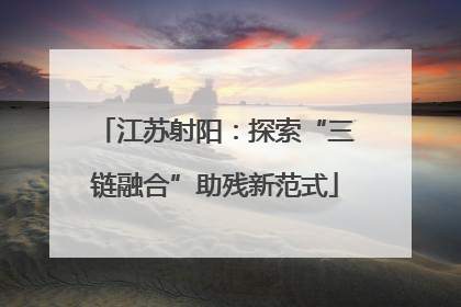 江苏射阳：探索“三链融合”助残新范式