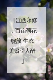 江西永修：百亩荷花绽放 生态美景引人醉