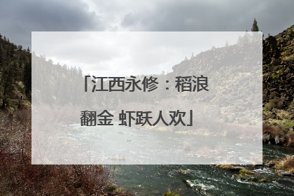江西永修：稻浪翻金 虾跃人欢