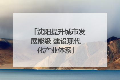 沈阳提升城市发展能级 建设现代化产业体系