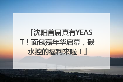 沈阳首届真有YEAST！面包嘉年华启幕，碳水控的福利来啦！