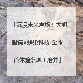 沉浸未来声场！大明眼镜×蜂巢科技 全球首体验落地王府井