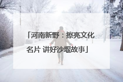 河南新野：擦亮文化名片 讲好沙堰故事