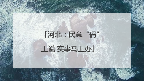 河北：民意“码”上说 实事马上办