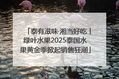 泰有滋味·湘当好吃丨绿叶水果2025泰国水果黄金季掀起销售狂潮