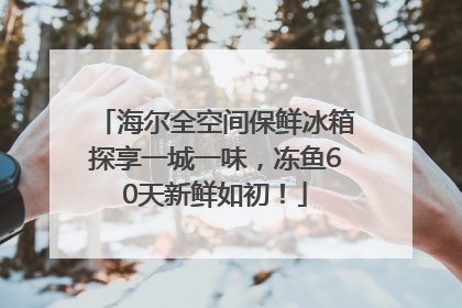 海尔全空间保鲜冰箱探享一城一味，冻鱼60天新鲜如初！