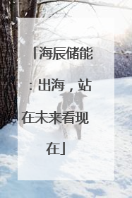 海辰储能：出海，站在未来看现在