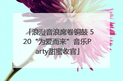 浪漫音浪席卷铜鼓 520“为爱而来”音乐Party甜蜜收官