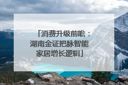 消费升级前瞻：湖南金证把脉智能家居增长逻辑
