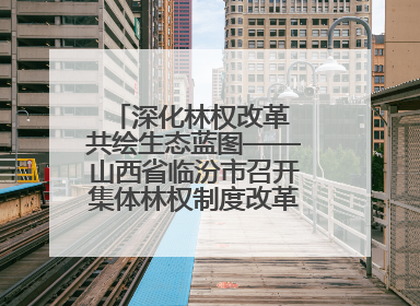 深化林权改革 共绘生态蓝图——山西省临汾市召开集体林权制度改革专题研讨会
