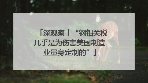 深观察丨“钢铝关税几乎是为伤害美国制造业量身定制的”