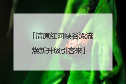 清原红河峡谷漂流焕新升级引客来