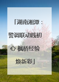 湖南湘潭：警调联动践初心 枫桥经验焕新彩