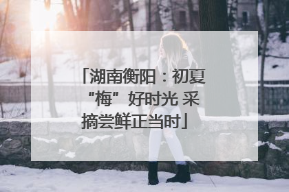 湖南衡阳：初夏“梅”好时光 采摘尝鲜正当时
