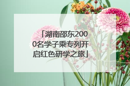 湖南邵东2000名学子乘专列开启红色研学之旅