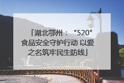湖北鄂州：“520”食品安全守护行动 以爱之名筑牢民生防线