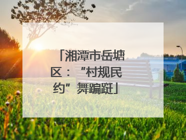湘潭市岳塘区：“村规民约”舞蹁跹