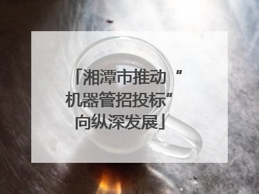 湘潭市推动“机器管招投标”向纵深发展