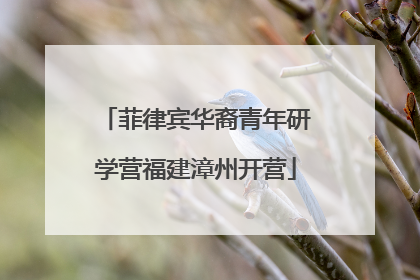 菲律宾华裔青年研学营福建漳州开营