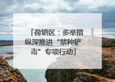 荷塘区：多举措纵深推进“禁种铲毒”专项行动