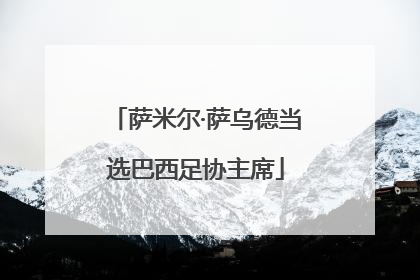 萨米尔·萨乌德当选巴西足协主席