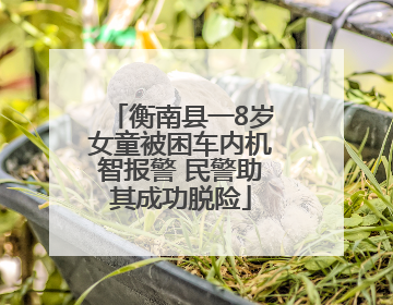 衡南县一8岁女童被困车内机智报警 民警助其成功脱险