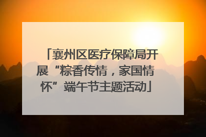 襄州区医疗保障局开展“粽香传情，家国情怀”端午节主题活动