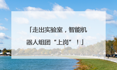 走出实验室，智能机器人组团“上岗”！