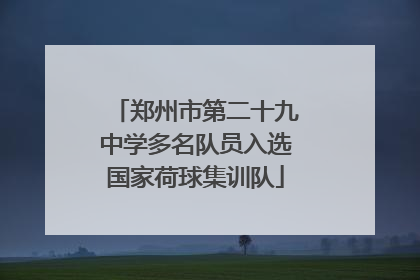 郑州市第二十九中学多名队员入选国家荷球集训队
