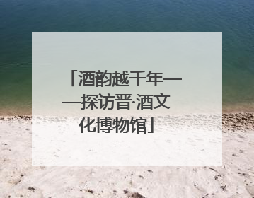 酒韵越千年——探访晋·酒文化博物馆